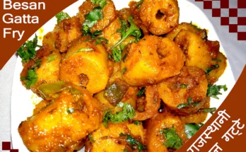 rajasthani besan gatta ki sukhi sabji